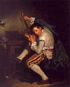 Jean Baptiste Greuze The Guitarist France oil painting reproduction